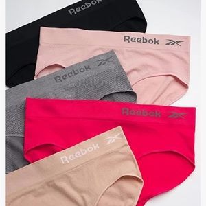 4
Reebok Womens Seamless Hipster Panties 5-Pack SMALL NWT